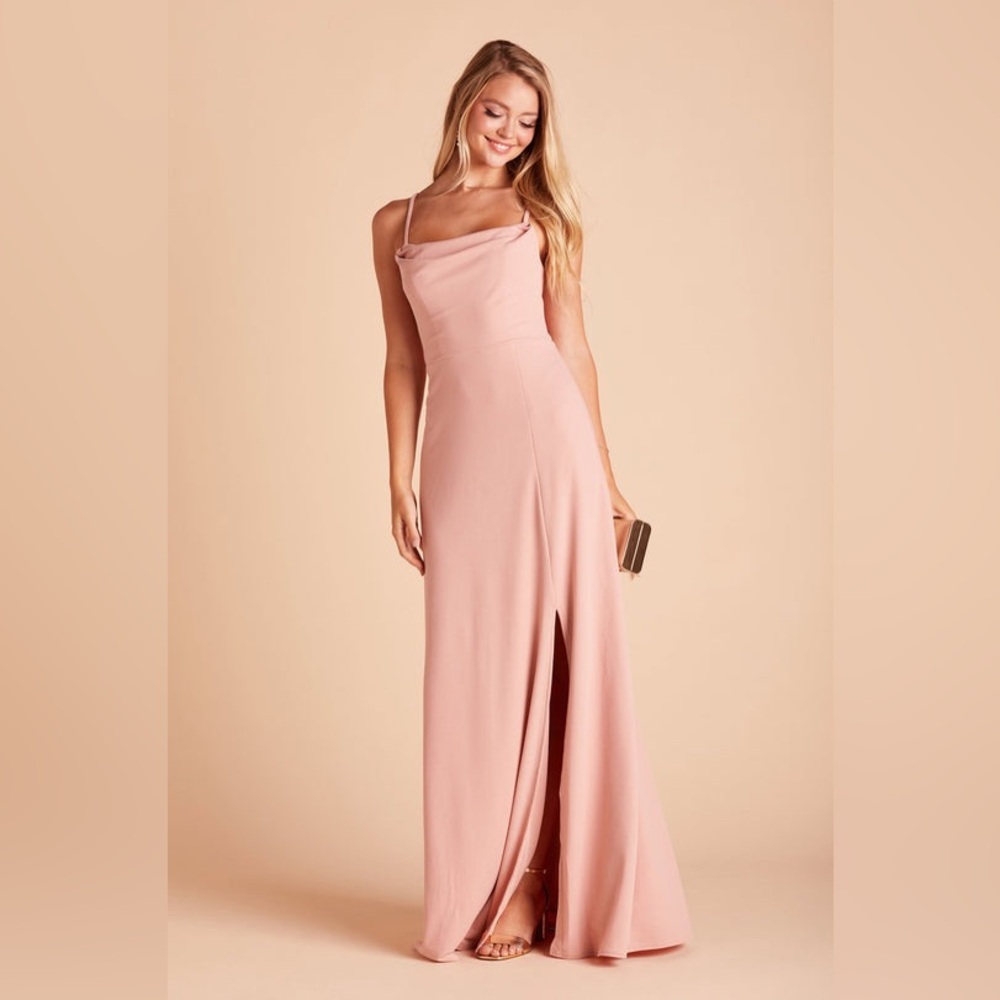 Women’s Evening Full Length Formal Dress Bridesmaid, Prom, Dusty Rose Dress Sz 4